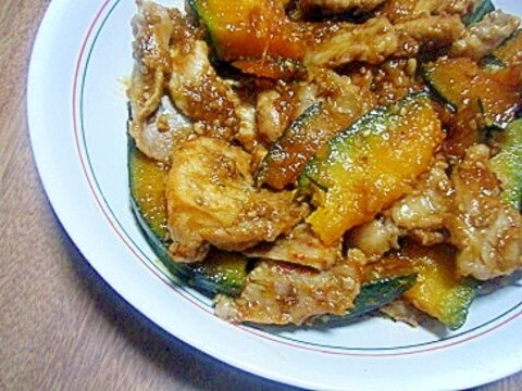 豚肉薄切りとかぼちゃの炒め物★